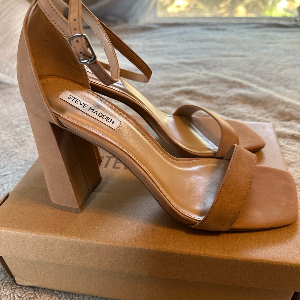 Steve Madden Tiaa Camel Heels, Size 10 NWB - Picture 5 of 14